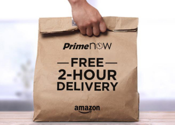 Amazon Prime Now Offer - Flat Rs.100 Cashback and 2 Hour Delivery