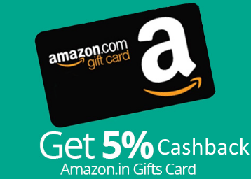 Amazon Email gift cards offer: 5% cashback upto Rs.150 on Purchase(27 to 30 June)