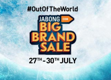 Jabong Big Brand Sale Offers (27 - 30 July) - Upto 80% OFF + 10% Extra Cashback [Updated]
