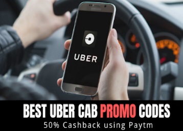 Best Uber Cab Promo Codes - Get upto 50% Cashback using Paytm 