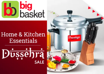 Upcoming Big Basket Dussehra Sale: Upto 70% off on Groceries, Home & Kitchen Products