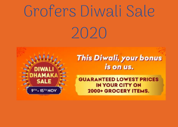 Grofers Diwali Sale 2020: Lowest Prices on Dry fruits & Gift Packs + Bank Offers [9th Nov - 15th Nov]