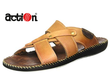 Action shoes men's leather on sale sandals