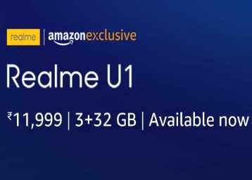 Realme U1 Sale on Amazon - Get Rs.1500 Instant Cashback on Purchase