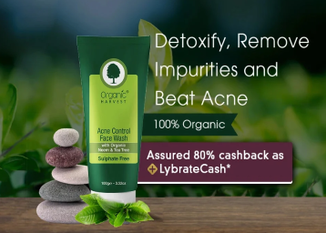 Lybrate Organic Harvest Face Wash Free Sample Offer: Buy At Rs.24 Only