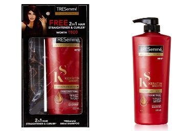 Tresemme shampoo with hotsell hair straightener and curler