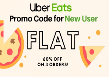 Uber Eats Promo Code for New Users - Up to 60% OFF