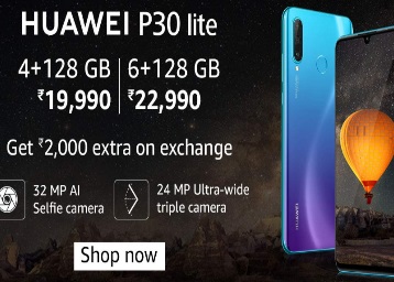 Huawei P30 Lite First Sale in India - Price, Specifications, and Launch Offers