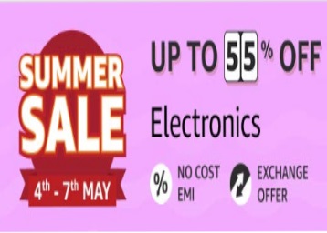 Amazon Summer Sale on Electronics 2019 - Upto 55% OFF