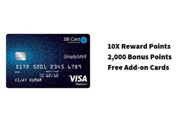 SBI SimplySAVE Credit Card Benefits - 10X Reward Points, Welcome Bonus & More