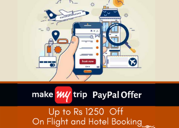 MakeMyTrip Paypal Offer - Get Rs 1250 Off on Flights and Hotels