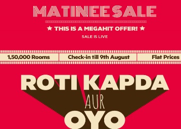 Oyo Matinee Sale - Hotels at 75 % off | starting at just Rs. 499