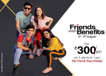 Fbb Friendship Day Offer: Get Extra Rs. 300 Off on your Purchase