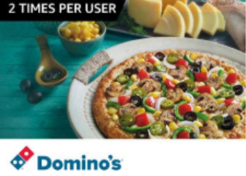 Amazon Dominos Offer - Get Up to Rs. 100 Cashback on Your order
