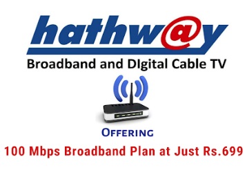 Hathway Broadband Plans - starting at just Rs. 699 