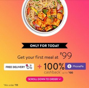 PhonePe Eat.fit offer: Get 100% Cashback On Food Order