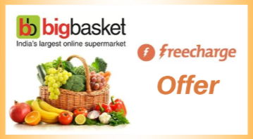 Big Basket Freecharge Offer - Get Flat Rs.50 Cashback 