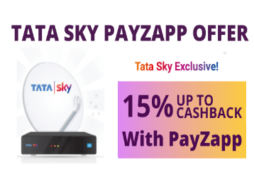 Tata Sky PayZapp Offer - Get 15% Cashback on Tata Sky Recharge