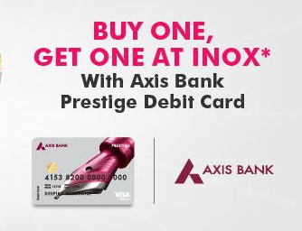 Inox Movie offers: Buy 1 Get 1 Free With Select Credit &Debit Cards