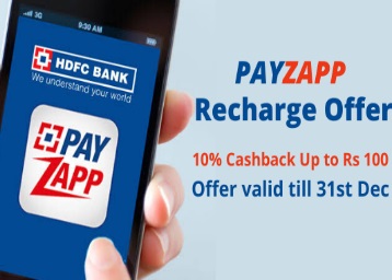 Payzapp Recharge Offer - Up to Rs 100 Off on Recharge