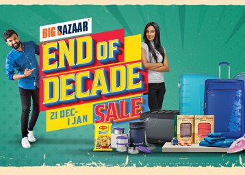 Big Bazaar End Of Decade Sale [21st Dec 2019 till 1st Jan 2020]