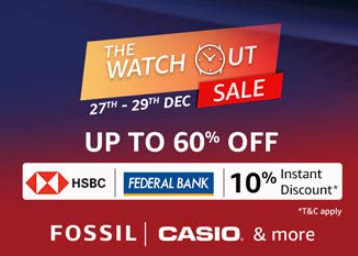 Amazon End Of Season Sale: Get Up to 60% Off On Watches [27th-29th Dec]