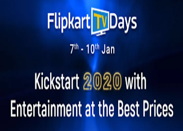 Flipkart TV Days: Get Up to 70% Off [7th-10th Jan]