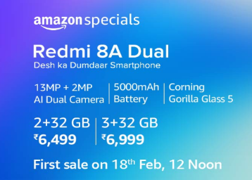 Redmi 8A Dual Sale on Amazon - Price, Features, Launch Offers and More [Sale Is On]