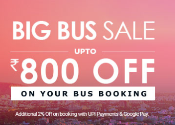 Goibibo offers For Bus: Save Up to Rs. 800 on Ticket Booking