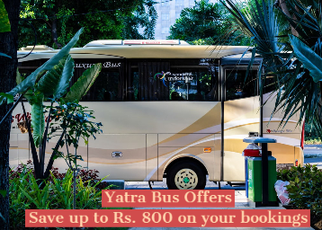 Yatra Bus Offers - Save up to Rs. 800 on your bookings 
