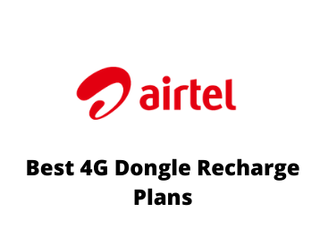 airtel 4g dongle plans