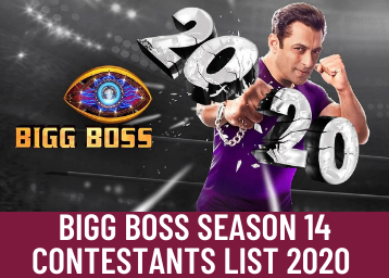 Bigg Boss Season 14 Contestants List 2020
