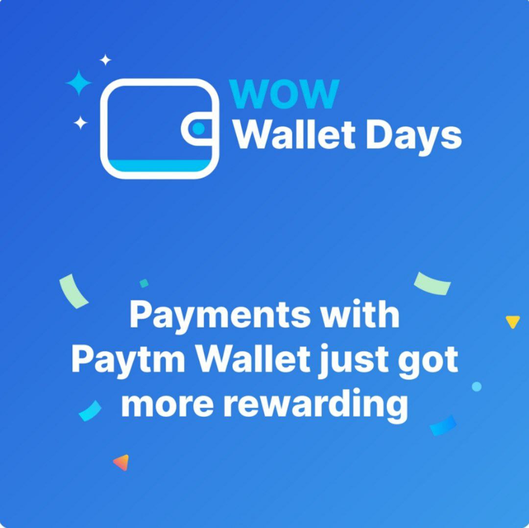 Paytm Wow Wallet Days Offers on Food, Grocery, & More