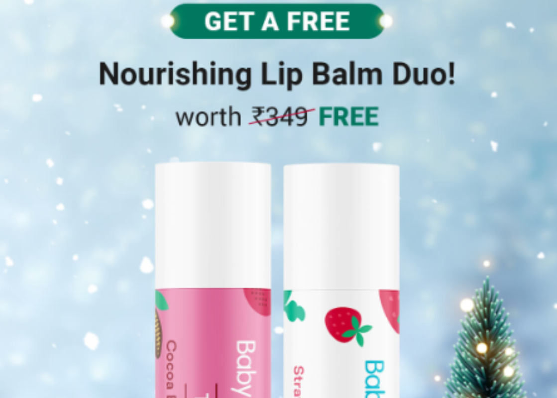 FREE BabyChakra 2 Lip Balm Duo Worth Rs.349