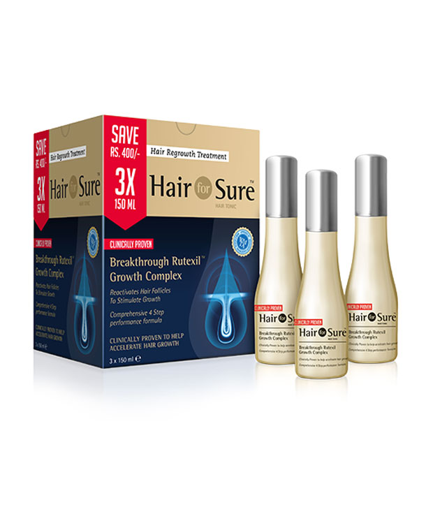Hair for Sure Hair Regrowth Treatment (Pack of 3)