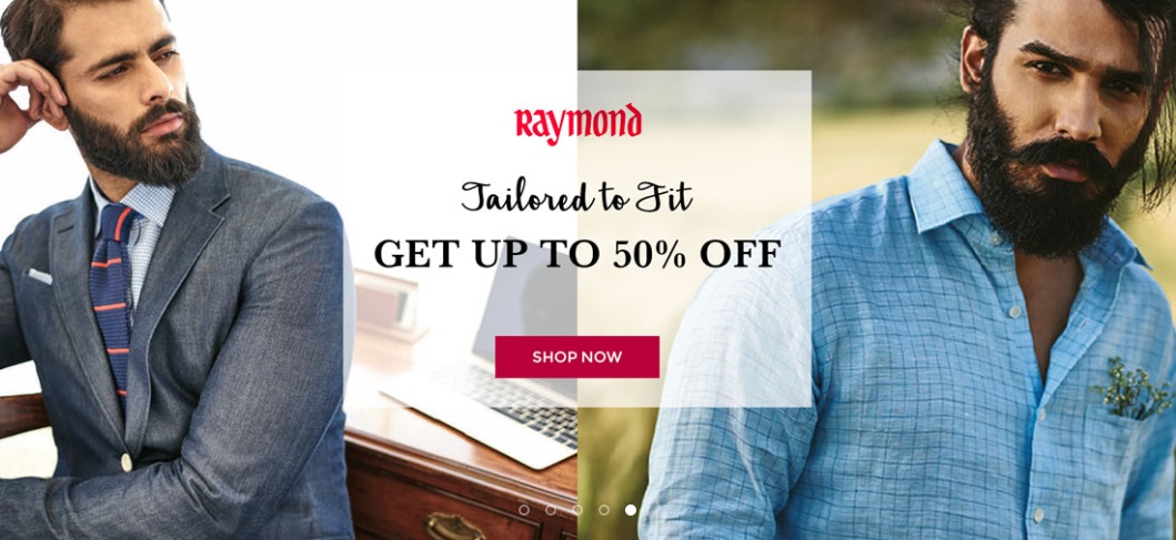 Upto 50% off on Raymond Formal Wear + Free Shipping