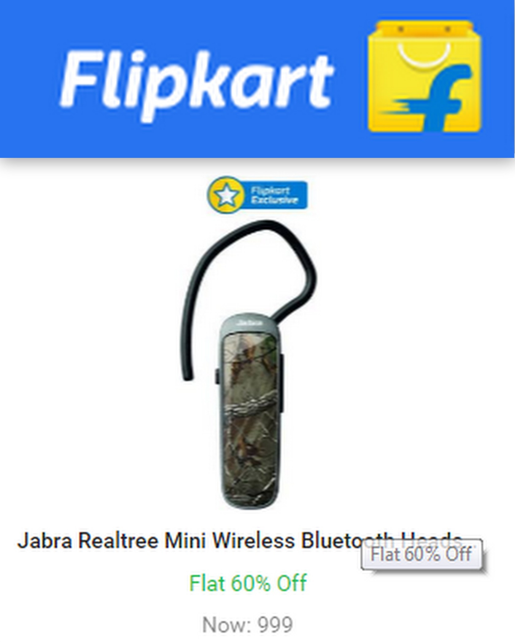 Jabra Bluetooth Headset With Mic Flat 1000 OFF Extra20 OFF