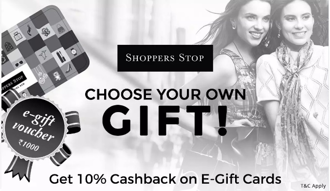Shoppers Stop Digital Gift Card Price in India  Buy Shoppers Stop Digital Gift  Card online at Flipkartcom