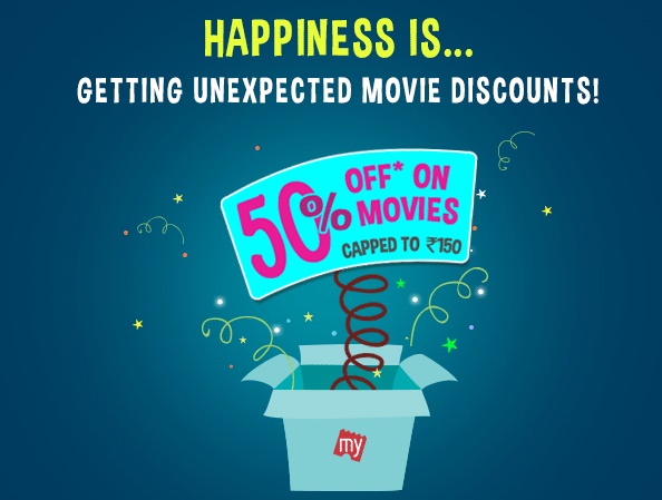 Get FLAT 50%off on Movie Tickets at Bookmyshow Get FLAT 50%off on Movie Tickets at Bookmyshow discount offer