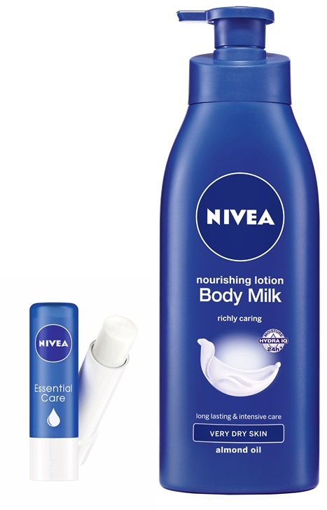 NIVEA Nourishing Body Milk 400ml + NIVEA Essential Lip Balm at 43%Off NIVEA Nourishing Body Milk 400ml + NIVEA Essential Lip Balm at 43%Off discount offer