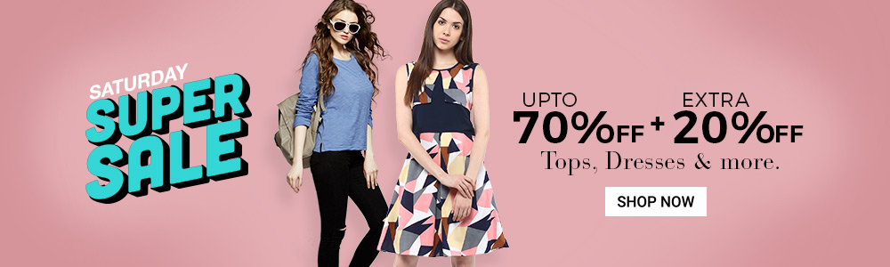 Get Upto 90%OFF on Tops, Dresses + Extra 20%Cashback Get Upto 90%OFF on Tops, Dresses + Extra 20%Cashback discount offer