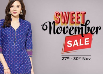 Sweet November Sale : Get upto 80%OFF + 20%Cashback Sweet November Sale : Get upto 80%OFF + 20%Cashback discount offer