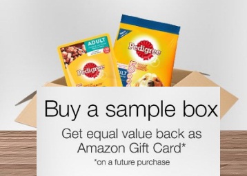 Buy Pedigree Combo Pack Rs.97 & Get Amazon Gift Card Rs.97 Free Buy Pedigree Combo Pack Rs.97 & Get Amazon Gift Card Rs.97 Free discount offer