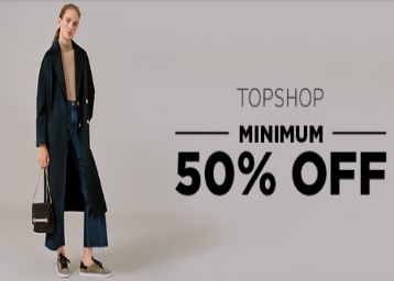 Get TOPSHOP Clothing Minimum 50%off + Extra 10%Off Get TOPSHOP Clothing Minimum 50%off + Extra 10%Off discount offer