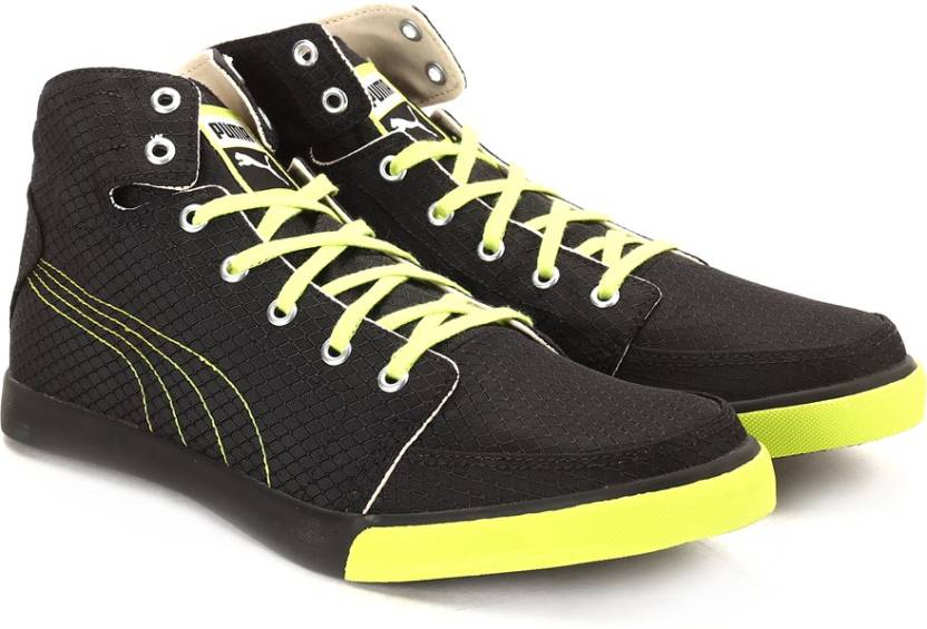Puma Drongos DP black-lime Men High Ankle Sneakers at 64%Off Puma Drongos DP black-lime Men High Ankle Sneakers at 64%Off discount offer