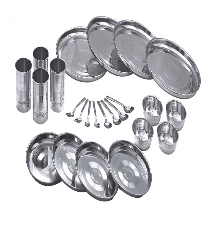 Fantasy Crystal Stainless Steel Dinner set 24 Pcs LOWEST ONLINE