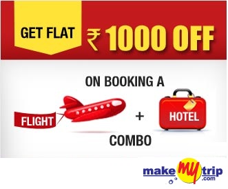 Flat Rs.1000 OFF on Flight + Hotel booking @ MakeMyTrip at