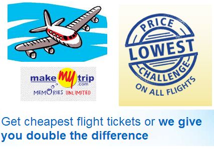 makemytrip flight travel lowest ticket challenge else difference double gonda freekaamaal agents services