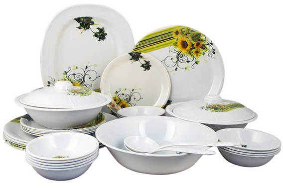 zakozee melamine dinner set set of 32 pcs at flat 58 off extra 55 cash back at freekaamaal com zakozee melamine dinner set set of 32