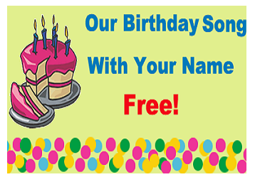 Download Free Birthday Song with Your Name from 1HappyBirthday at ...